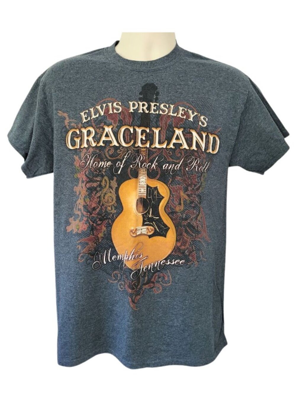 GRACELAND Elvis Presley's Graceland Graphic T-Shirt Men's Women's Unisex Size M